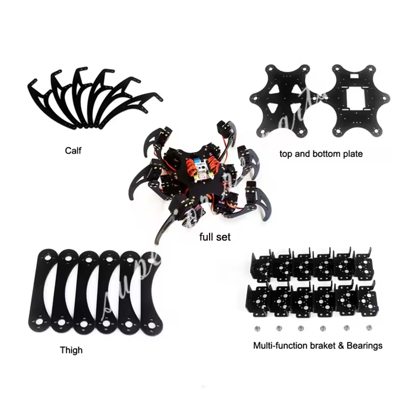 Arduino Robot - 18 DOF Alüminyum Hexapod Örümcek Braketi
