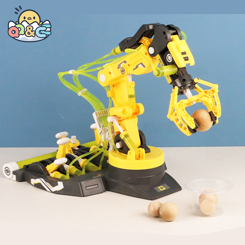 Robot Arm Metal - DIY monte hidrolik mekanik kol bilim