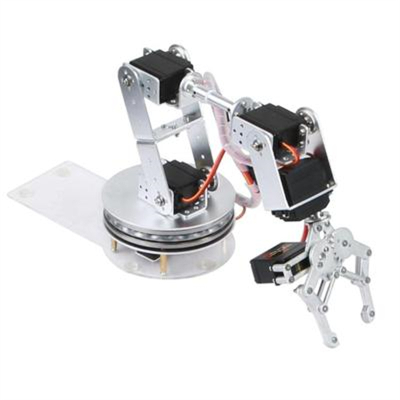 Robot Arm Kit - Gümüş 6 DOF Robotik Kol, Arduino