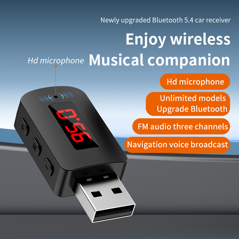 Robot Bluetooth Car - Bluetooth 5.4 Mini USB Alıcı LED