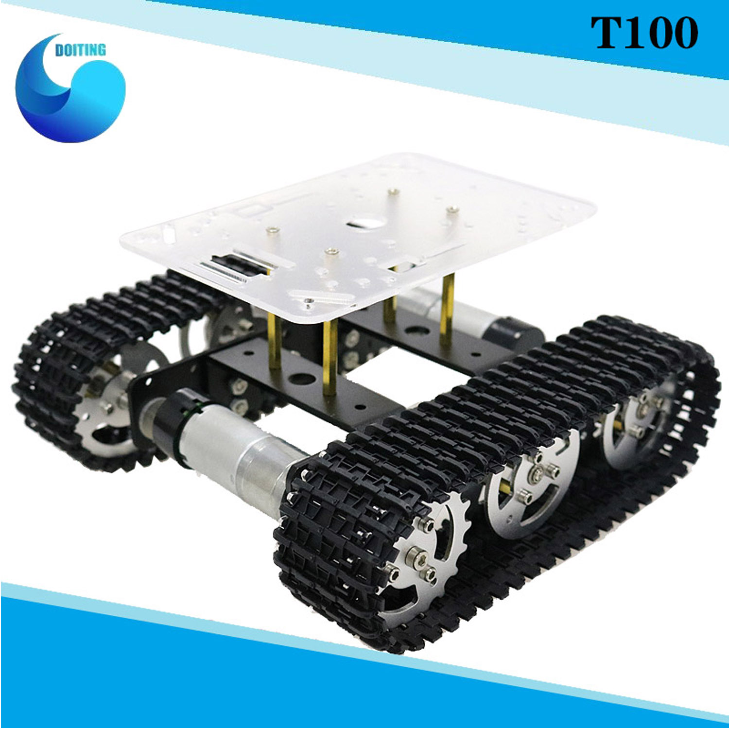 Tracked Robot Chassis - RC Metal Robot Tank Araba Şasi
