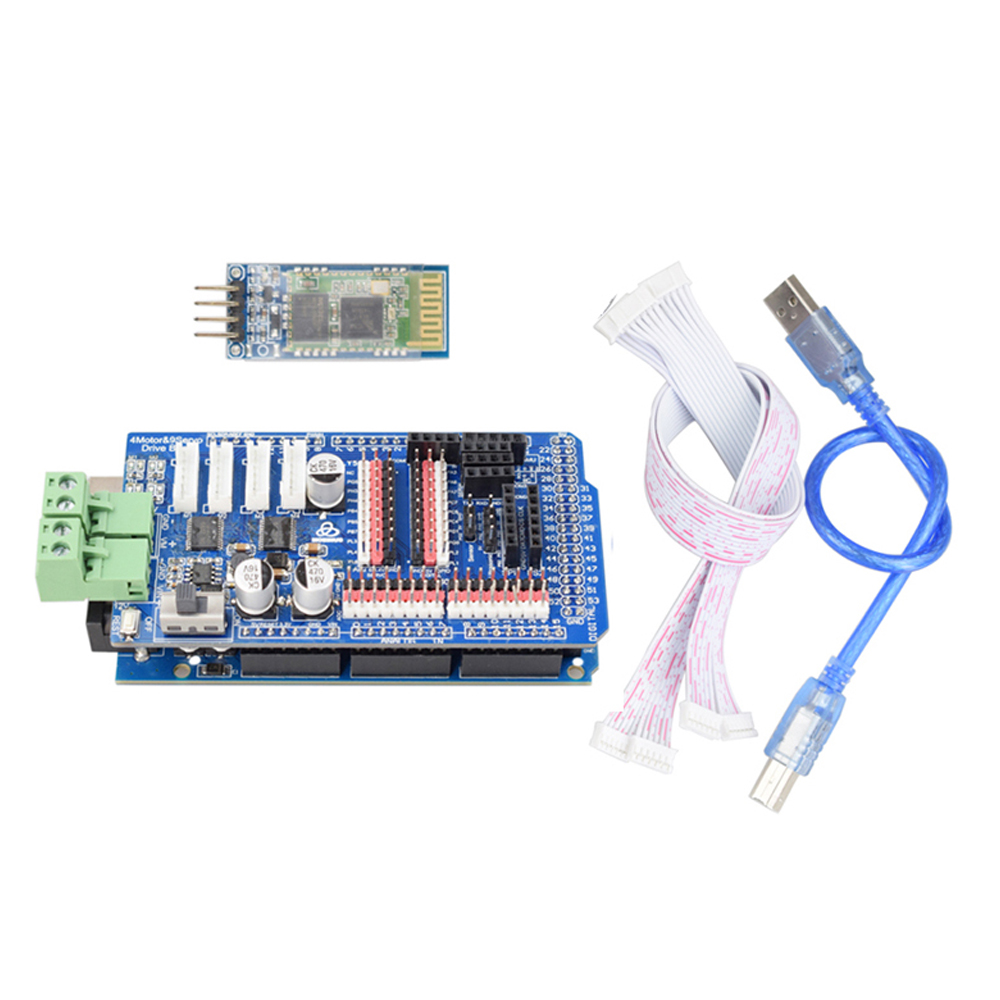 Robot Arm Kit - Arduino Mega2560 RC Kontrol 4WD Robot