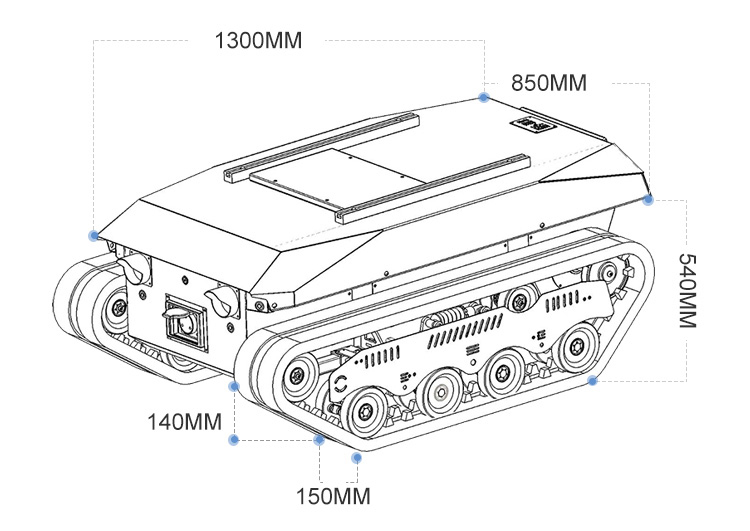 Merdiven Çıkan Tırtıllı Damper - Tracked Robot Chassis incelemesi ve fiyatı