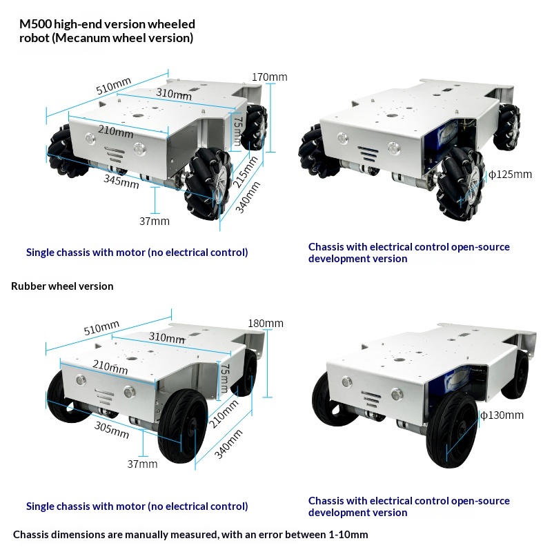 Yüksek özellikli Dört Tekerlek - Tracked Robot Chassis incelemesi ve fiyatı