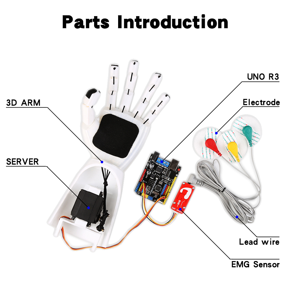 EMG sensörü robotik kol elektr - Robot Arm Kit incelemesi ve fiyatı