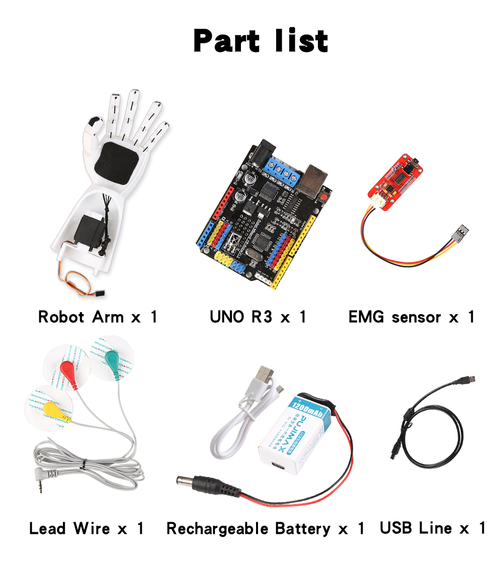 EMG sensörü robotik kol elektr - Robot Arm Kit incelemesi ve fiyatı