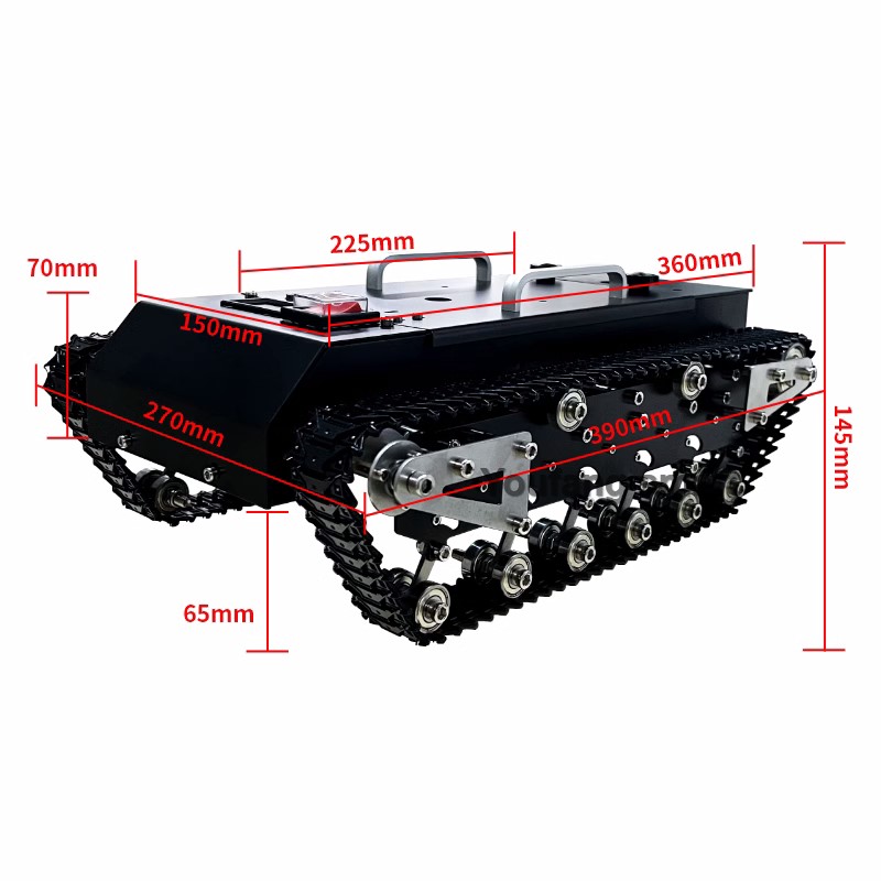 30kg Yük Taşıyabilen RC Tank Ş - Tracked Robot Chassis incelemesi ve fiyatı