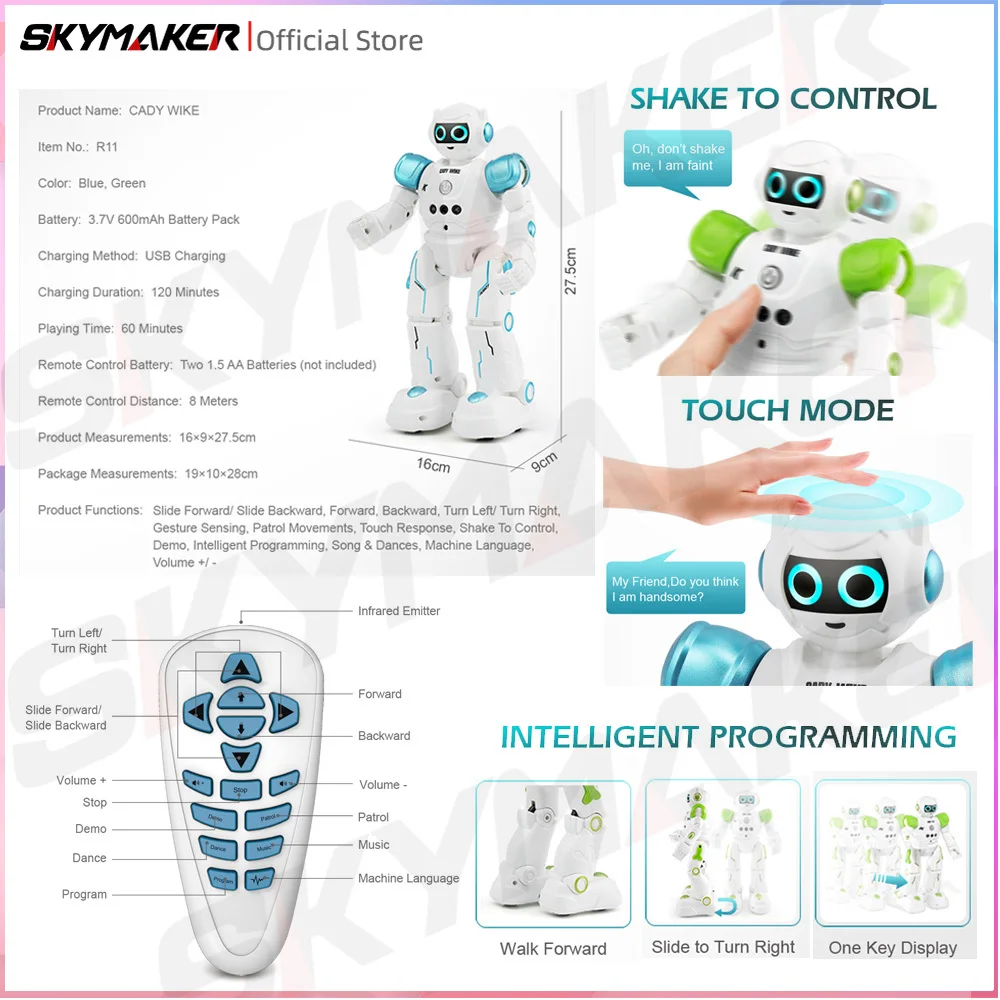 JJRC R11 RC Robot CADY WIKE je - Line Follower Robot incelemesi ve fiyatı