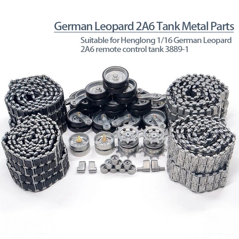 Henglong 3889 Leopard 2A6 tank - Tracked Robot Chassis incelemesi ve fiyatı