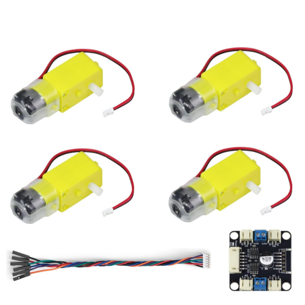 4 TT Motor ve Sürücü Kiti 4 DC - Motor Driver L298N incelemesi ve fiyatı
