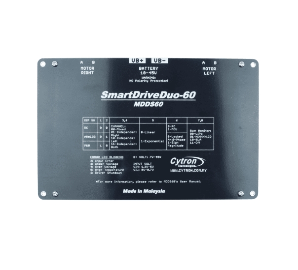 MDDS60 60Amp 7V-45V SmartDrive - Motor Driver Module incelemesi ve fiyatı