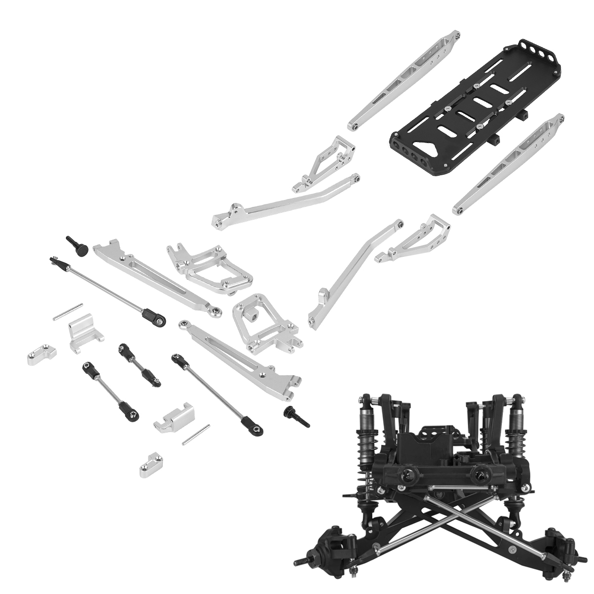Alüminyum SCX10 II ikiz i-işın - Servo Kit incelemesi ve fiyatı
