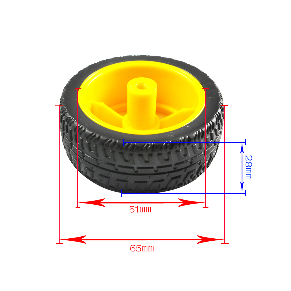 DC3-6V 1:48 şanzıman TT Motor  - Robot Wheel incelemesi ve fiyatı
