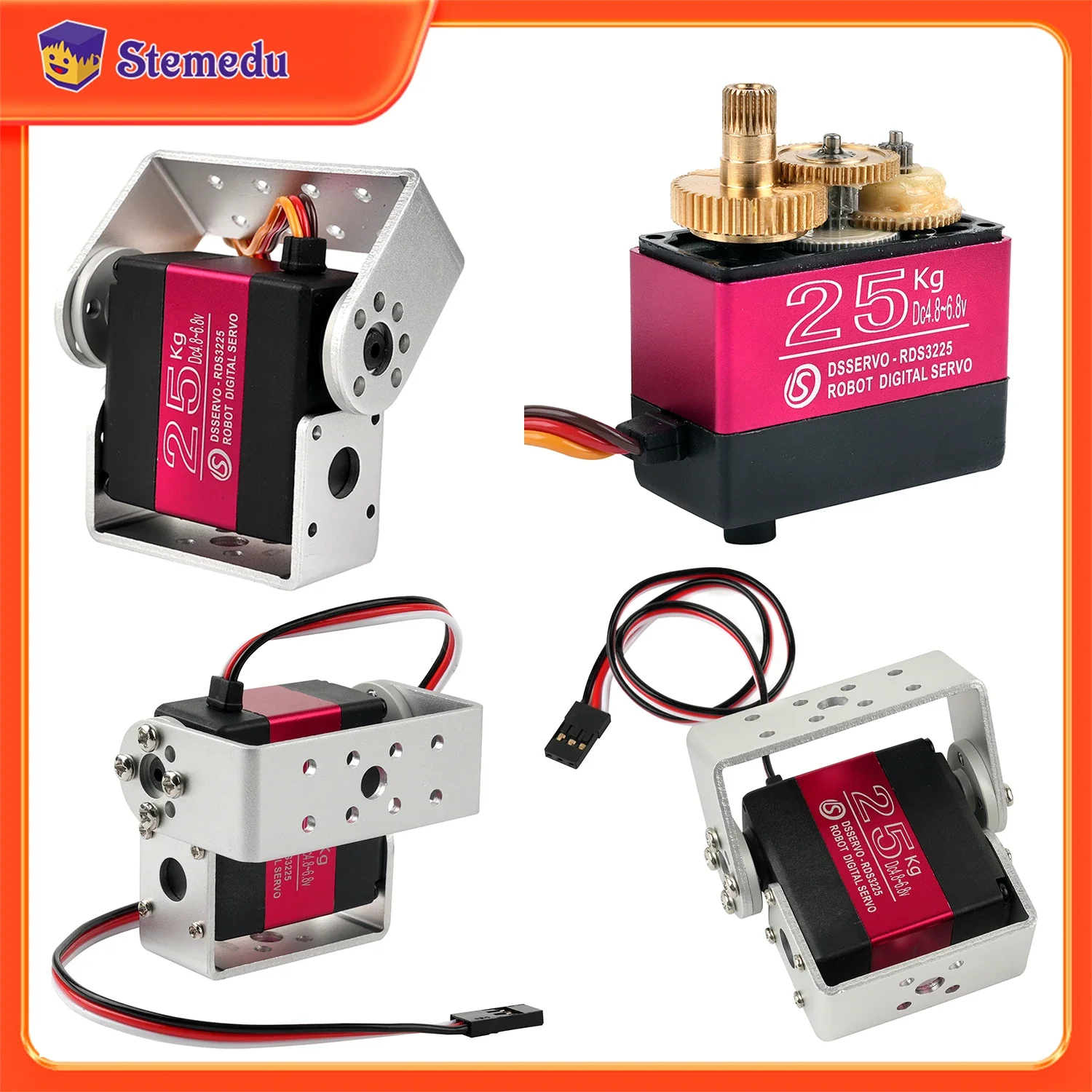25 KG Robot Dijital Servo Yüks - Servo Bracket incelemesi ve fiyatı