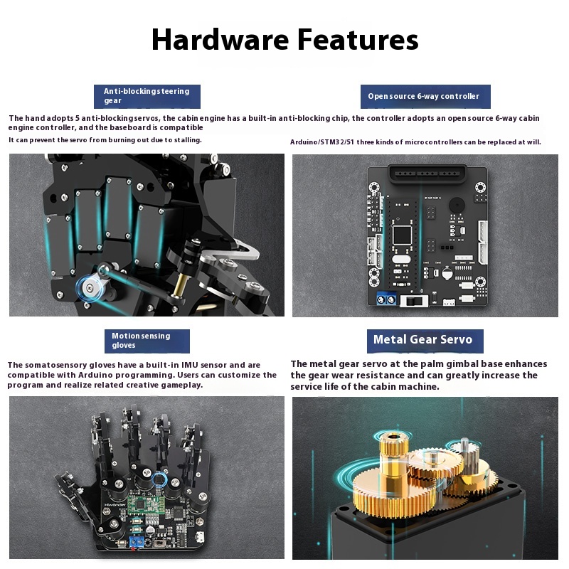 Biyonik Robotik El Palmiyesi U - Robot Arm Metal incelemesi ve fiyatı