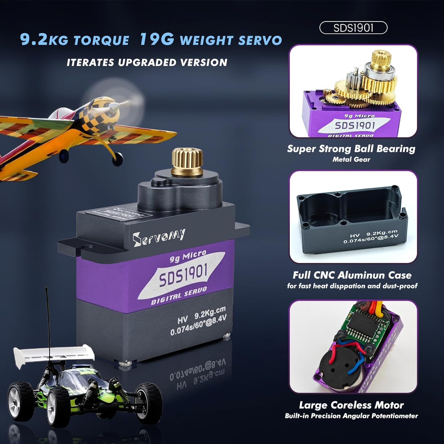 SERVOMY-SDS1901 Dijital 9G Mik - Sg90 Servo incelemesi ve fiyatı
