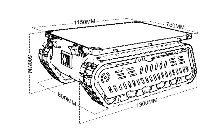 Ağır Hizmet Tipi Tank Şasisi R - Tracked Robot Chassis incelemesi ve fiyatı