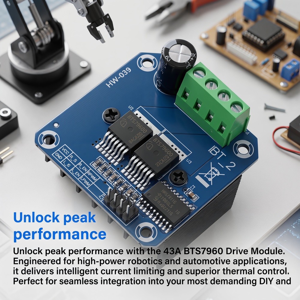 43A BTS7960 Araç Sistemleri Ro - Motor Driver Module incelemesi ve fiyatı